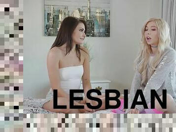 Kenzies amazed on her first lesbian fucking