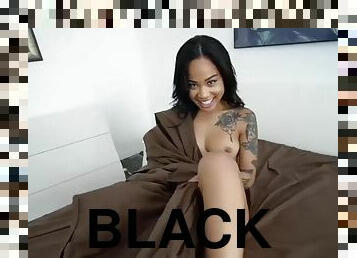 Tattooed black teen gets pounded and sucks