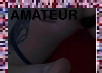 masturbation, amateur, anal, jouet, française, solo, tatouage