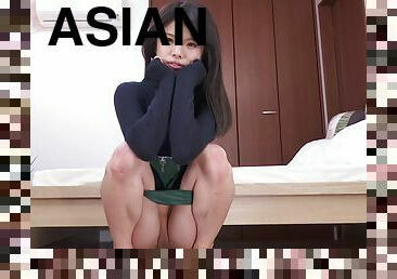 Petite Asian Teen Shows Her Shaved Pussy