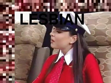 lesben, stewardess