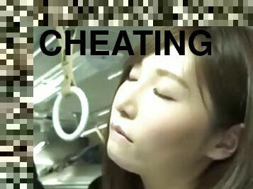 Cheating wife in the bus
