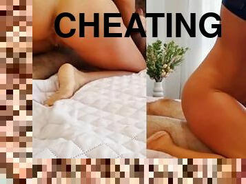 Cheating with my mom`s boyfriend when she is away -we made passionate sex for the First Time