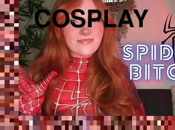 Spider-Bitch Marvel Cosplay - Goddess Worship Beta Loser Humiliation