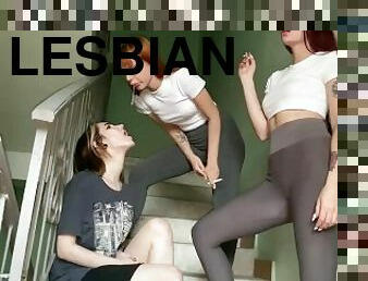 публічно, прихильник, лесбіянка-lesbian, руда, шльондра, брудна, фетиш, палить, приниження, домінування