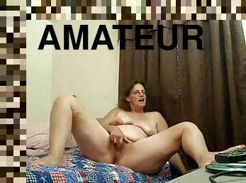 gros-nichons, amateur, granny, joufflue, webcam, solo