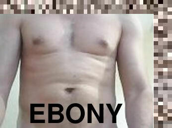 ebony, stor-pikk, homofil, cum, knulling-fucking, fetisj, alene, baller, hvit, pikk