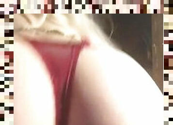 cul, gros-nichons, masturbation, public, amateur, cam, voyeur, secousses, point-de-vue, blonde