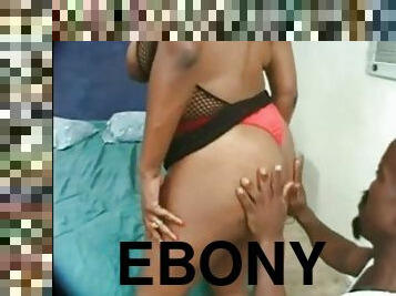 Big ebony fuck black midget