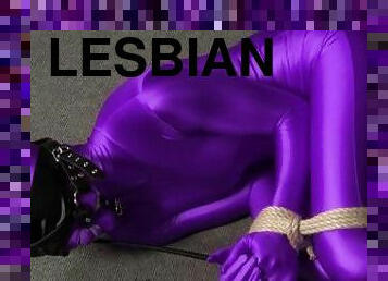 collants, lesbienne, bdsm, fétiche, bondage, orteil-de-chameau, femme-dominatrice, en-nylon