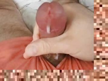 Jerking off with nice cumshot