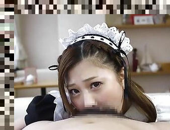 Japanese Maid Suck  CIM pt. 2