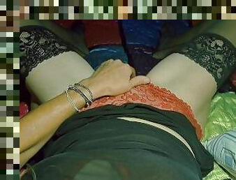 pantat, clitoris-bagian-atas-vagina-paling-sensitif, mastubasi, vagina-pussy, isteri, dewasa, jenis-pornografi-milf, ibu, stocking-stockings, celana-dalam-wanita