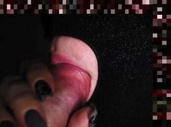 POV CLOSE UP: Tongue and Lips blowjob! Best Mouth for Your CUM!