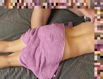 She asked for a massage and got a dick. Amateur couple. Real sex.DanaKiss
