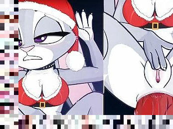 Christmas Judy Hopps Takes Big Cock in her Butt