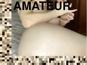 cul, amateur, anal, ados, jouet, gode, solo, brunette, réalité