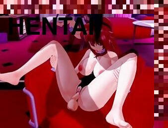 masturbation, anal, ados, branlette, ejaculation-interne, pieds, anime, hentai