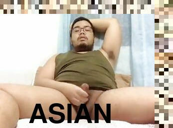 asiático, pai, tiro-ao-alvo, gay, japonesa, bochechuda, ejaculação, excitante, sozinho, paizinho