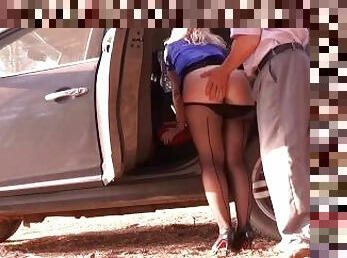 buntut, di-luar, pantyhose, awam, setiausaha, isteri, amateur, peju, pasangan, kereta