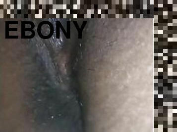 chatte-pussy, amateur, ébène, milf, doigtage, point-de-vue, assez, solo