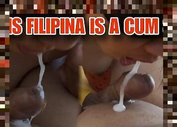 asiatique, fellation, hirondelle, salope, sale, ejaculation, philippine