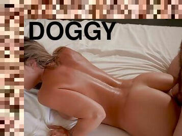 doggy, anal-sex, babe, schwer, schlampe, blondine, unterwäsche, oral, erotik