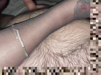 masturbation, amatör, mogen, milf, fötter, strumpor, footrunk, nylon, tatuering