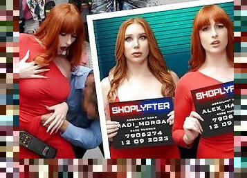 Fiery Redhead Shoplifters Use Their Wit And Sex Appeal To Get Off The Hook - Shoplyfter