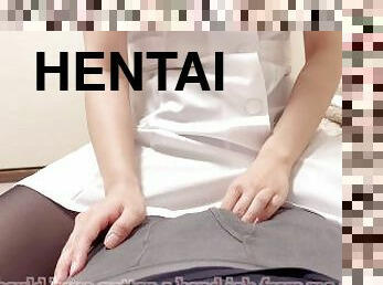 infirmière, amateur, maison, japonais, branlette, couple, ejaculation, hentai, blanc, uniformes