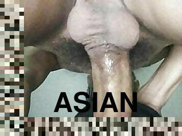 armée, asiatique, maigre, fellation, énorme-bite, gay, couple, thaï, ejaculation, militaire