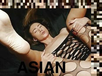 asiatisk, storatuttar, doggy-style, amatör, anal, milf, hemmagjord, creampie, fötter, sprut