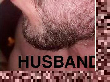 Lactating in husband’s mouth