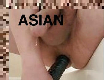 asiatisk, svær, onani, amatør, anal, homofil, massasje, dildo, alene, melk