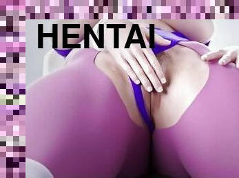 babe, immens-glied, erotisch-mutti, junge, geile, anime, hentai, brunette, glied