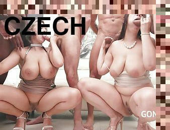 Curvy czech babes Angel Wicky & Sofia Lee assfucked together at studio Gonzo SZ2438 - AnalVids