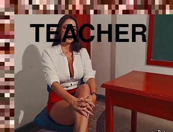 Sexy Teacher Chastisement Her Student 18+ For His Bad Behavior With A Hard Fuck