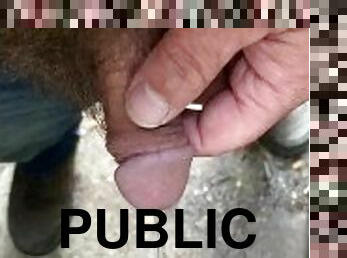 poilue, pisser, public, amateur, fétiche, solo, bite