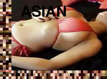 азиатки, възрастни, между-различни-раси, ганг-банг, индийски, двойно, латекс, бикини, проникване