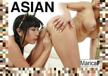 asiático, tetas-grandes, coño-pussy, lesbiana, madurita-caliente, estrella-del-porno, japonés, follando, dulce, pechugona