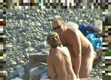 nudisti, allaperto, fichette, videocamera, coppie, spiaggia, voyeur, naturali