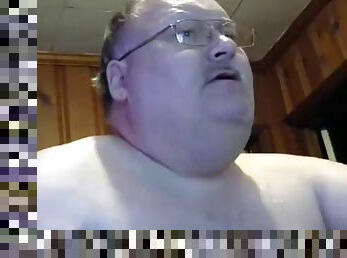 Grandpa cum on cam