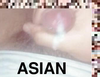 asia, mastubasi, pelajar, sperma, penis