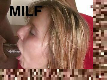 gros-nichons, mature, fellation, énorme-bite, interracial, milf, belle-femme-ronde, joufflue, bas, ejaculation