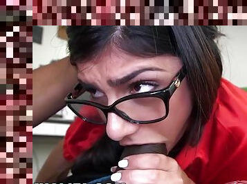 MIA KHALIFA - Football Player Slings BBC In Superfan's Direction - Charlie mac