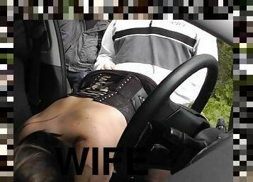 Wife gangbanged in the rest area road