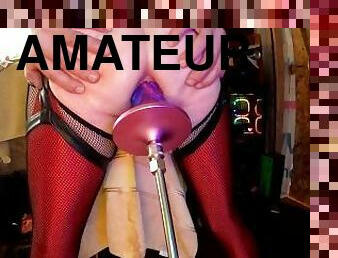 amador, anal, puta-slut, máquinas, dildo