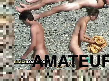 nudisti, vani, u-javnosti, amaterski, masaža, kemera, plaža, voajer, pov, sami