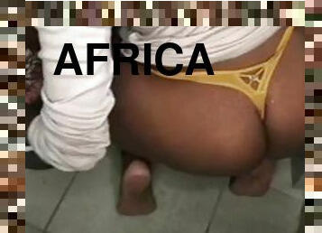 femme-de-ménage, amateur, ébène, black, butin, bout-a-bout, africaine