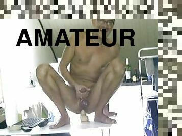 amateur, énorme-bite, gay, solo, minet, réalité, bite, dure